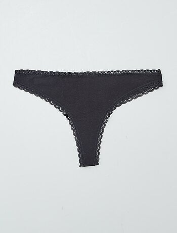 Set di 2 tanga in cotone