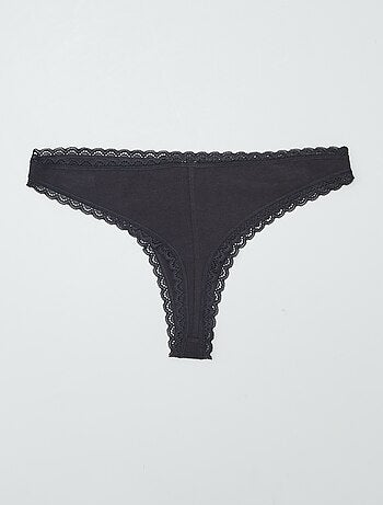 Set di 2 tanga in cotone