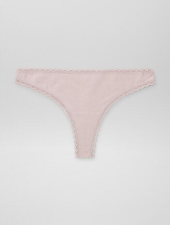 Set di 2 tanga in cotone