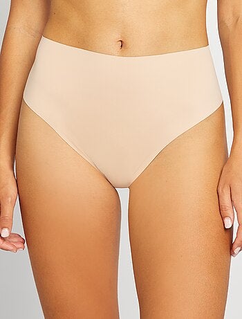 Set di 2 tanga invisibili a vita alta