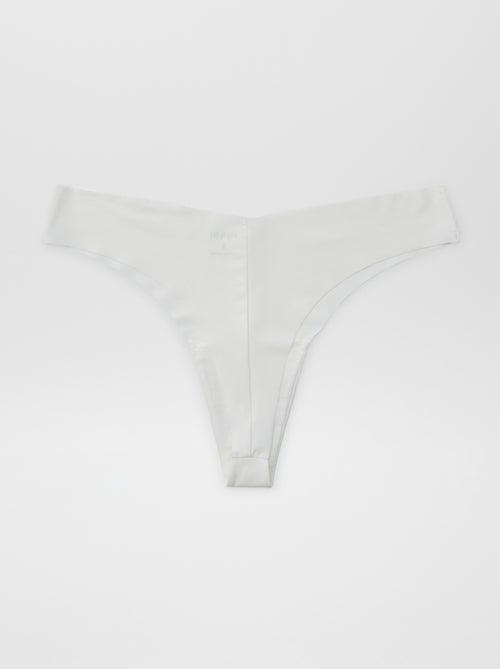 Set di 2 tanga invisibili in microfibra - Kiabi