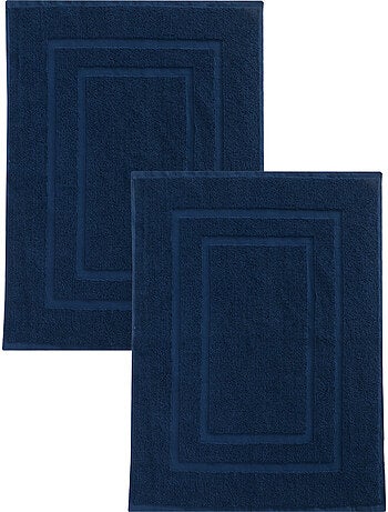 Set di 2 tappetini da bagno in spugna, 50x70 cm,