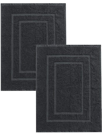 Set di 2 tappetini da bagno in spugna, 50x70 cm,