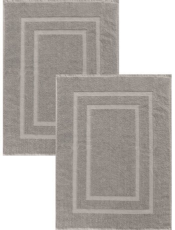 Set di 2 tappetini da bagno in spugna, 50x70 cm,