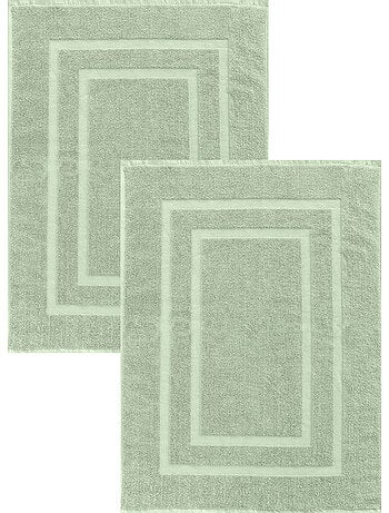 Set di 2 tappetini da bagno in spugna, 50x70 cm,