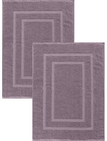 Set di 2 tappetini da bagno in spugna, 50x70 cm,
