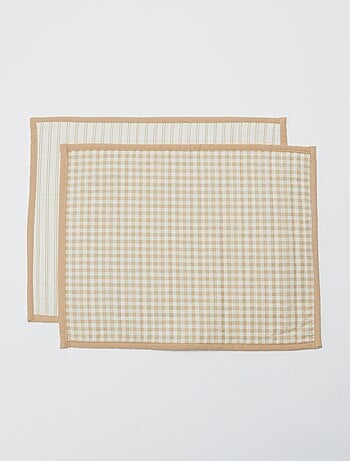 Set di 2 tovagliette 32 x 40 cm con doppia stampa - Kiabi Home