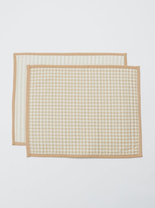 Set di 2 tovagliette 32 x 40 cm con doppia stampa - Kiabi Home - Kiabi Set di 2 tovagliette 32 x 40 cm con doppia stampa - Kiabi Home - Kiabi