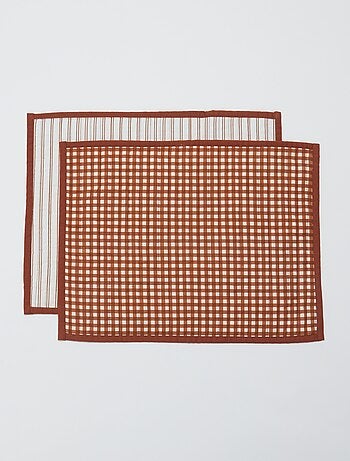 Set di 2 tovagliette 32 x 40 cm con doppia stampa - Kiabi Home