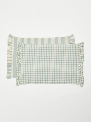 Set di 2 tovagliette (32 x 45 cm) con volant