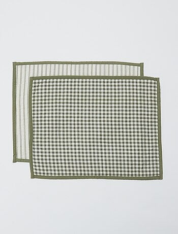 Set di 2 tovagliette (32x40 cm) a doppia stampa - Kiabi Home
