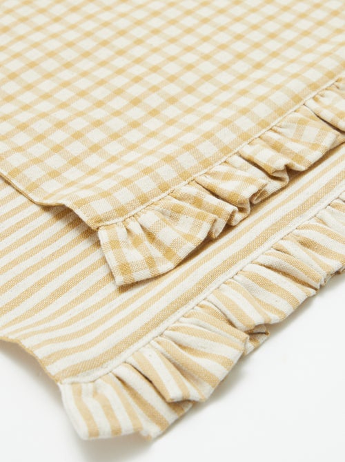 Set di 2 tovagliette (32x45 cm) con volant - Kiabi