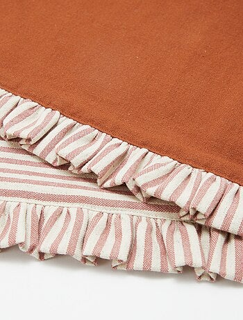 Set di 2 tovagliette (32x45 cm) con volant