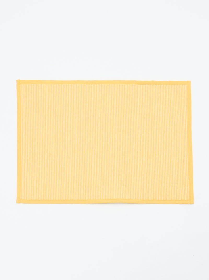 Set di 2 tovagliette all'americana a quadri Giallo - Kiabi