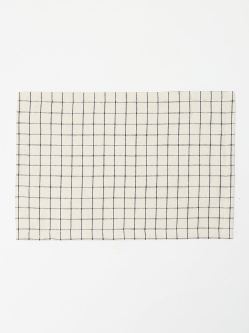 Set di 2 tovagliette all'americana stampate Natale in cotone 45x30 cm Nero - Kiabi