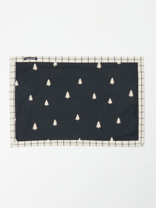 Set di 2 tovagliette all'americana stampate Natale in cotone 45x30 cm - Kiabi