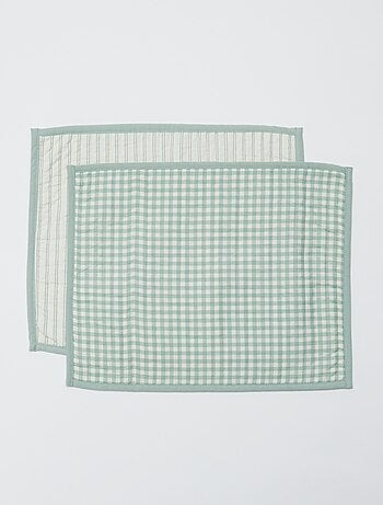 Set di 2 tovagliette americane 32 x 40 cm con stampa doppia - Kiabi Home