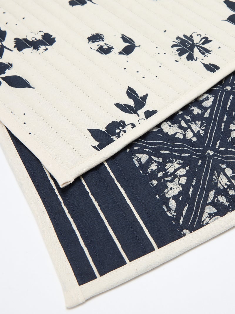 Set di 2 tovagliette con stampa - Kiabi Home Blu - Kiabi