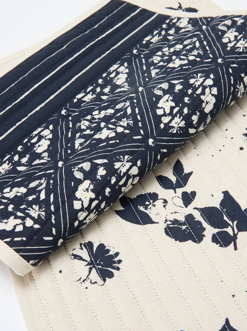 Set di 2 tovagliette con stampa - Kiabi Home Blu - Kiabi