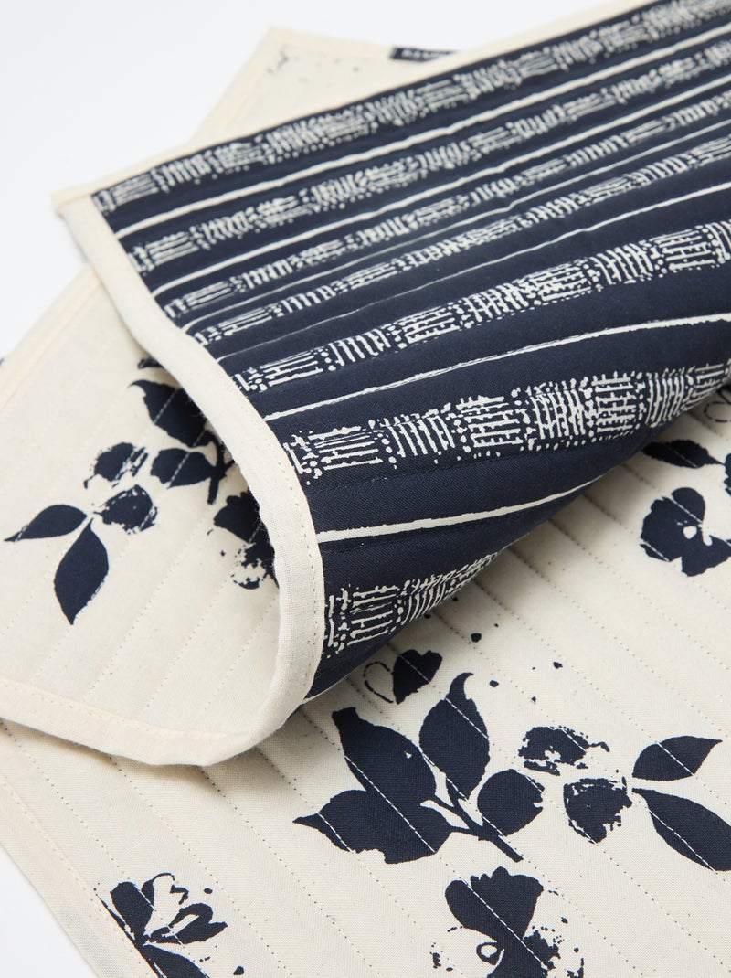 Set di 2 tovagliette con stampa - Kiabi Home Blu - Kiabi