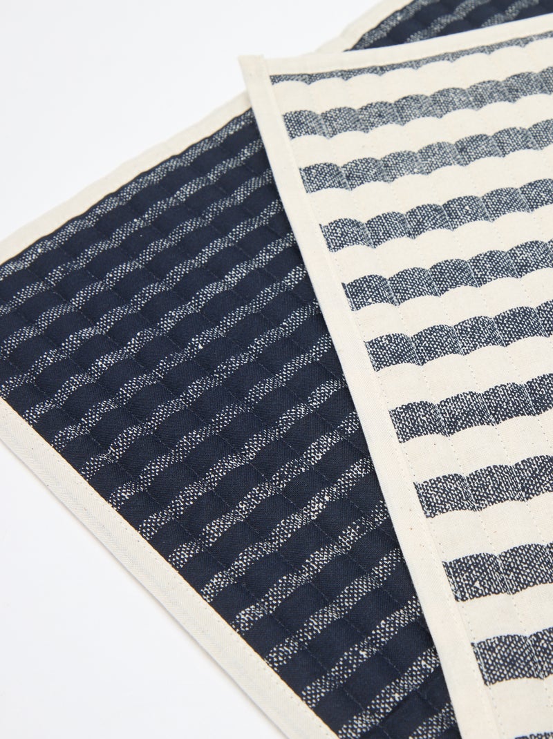 Set di 2 tovagliette con stampa - Kiabi Home Blu - Kiabi