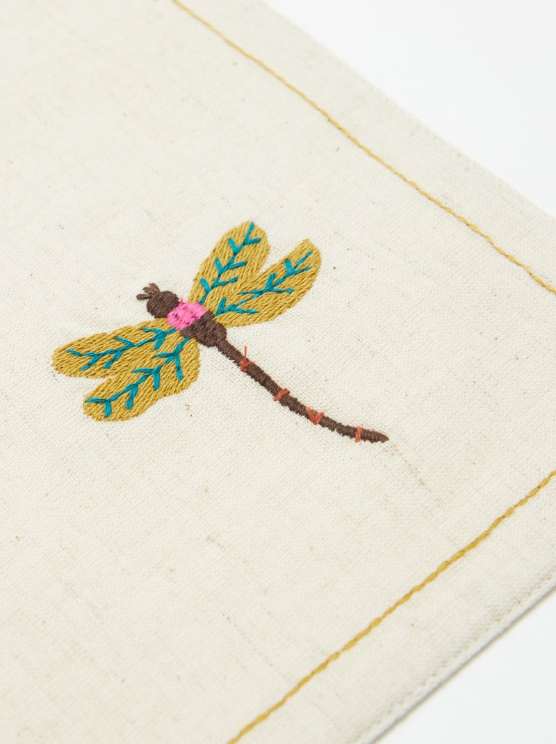 Set di 2 tovagliette in misto lino - Kiabi Home BEIGE - Kiabi