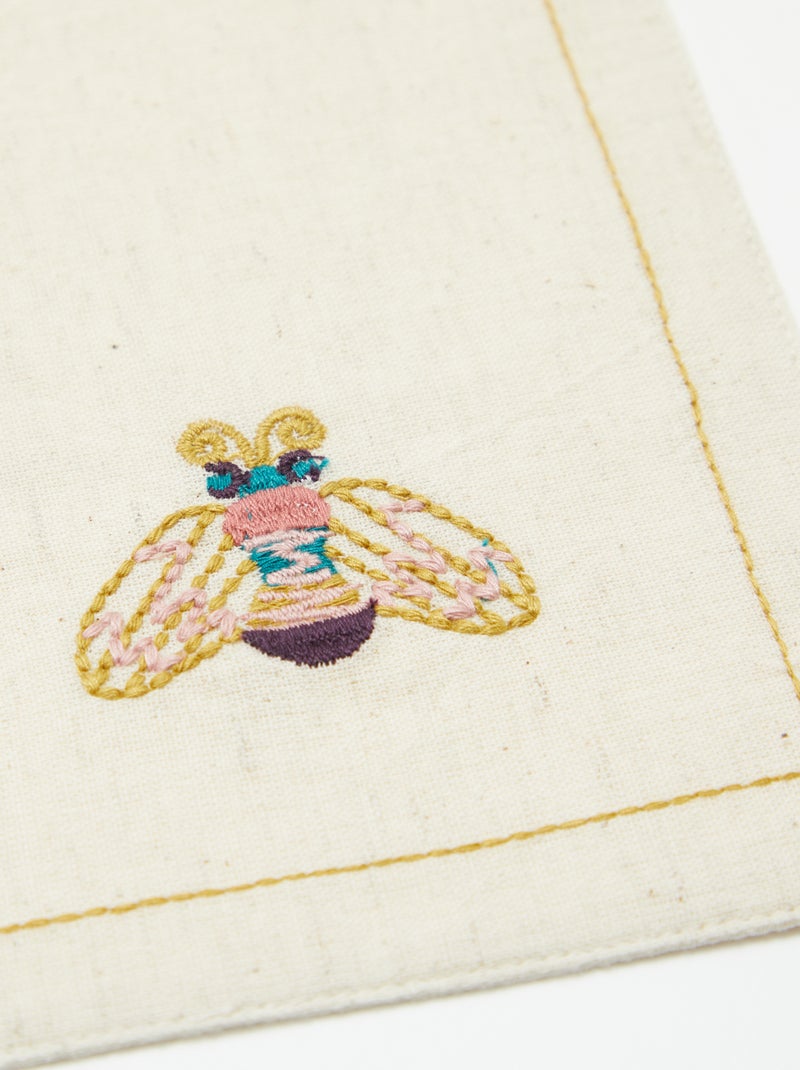 Set di 2 tovagliette in misto lino - Kiabi Home BEIGE - Kiabi