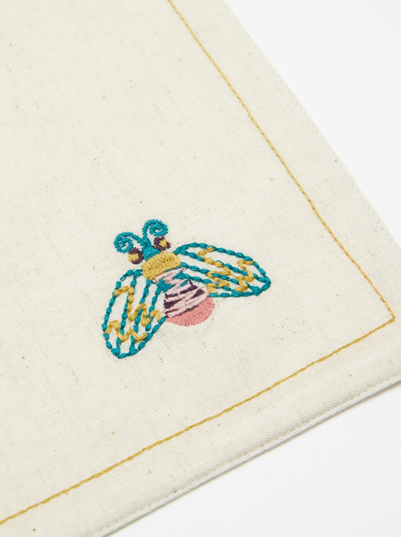 Set di 2 tovagliette in misto lino - Kiabi Home BEIGE - Kiabi