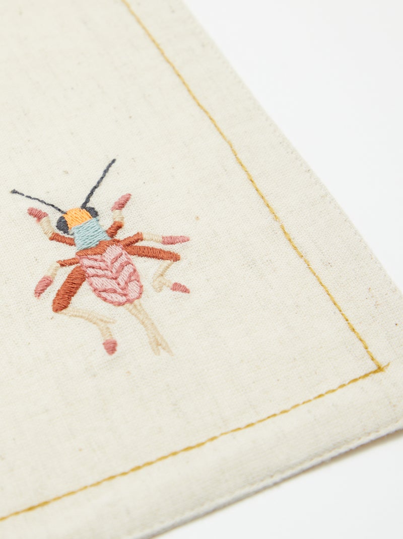 Set di 2 tovagliette in misto lino - Kiabi Home BEIGE - Kiabi