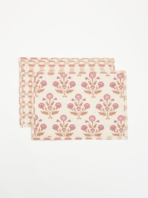 Set di 2 tovagliette stampate - Kiabi Set di 2 tovagliette stampate - Kiabi