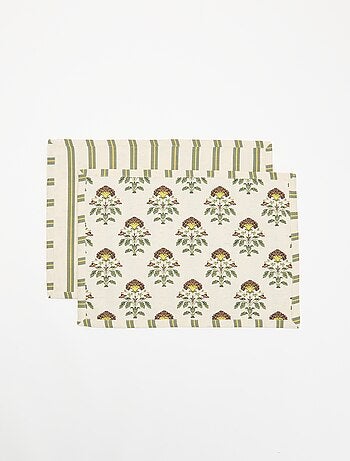 Set di 2 tovagliette stampate