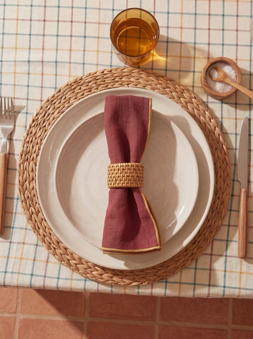 Set di 2 tovagliette/asciugamani tinta unita 2 in 1 (32x40 cm) - Kiabi Home - Kiabi