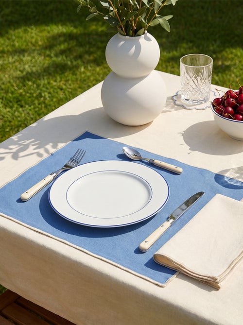 Set di 2 tovagliette/tovaglioli tinta unita 2 in 1 32 x 40 cm - Kiabi Home - Kiabi Set di 2 tovagliette/tovaglioli tinta unita 2 in 1 32 x 40 cm - Kiabi Home - Kiabi