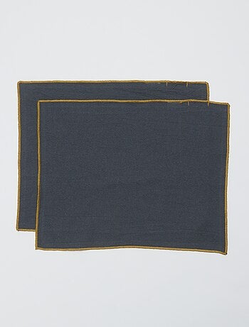 Set di 2 tovagliette/tovaglioli tinta unita 2 in 1 32 x 40 cm - Kiabi Home