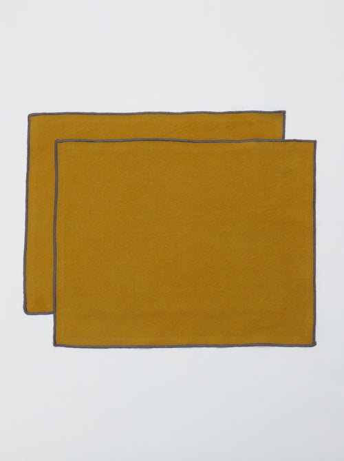 Set di 2 tovagliette/tovaglioli tinta unita 2 in 1 (32x40 cm) - Kiabi Home - Kiabi