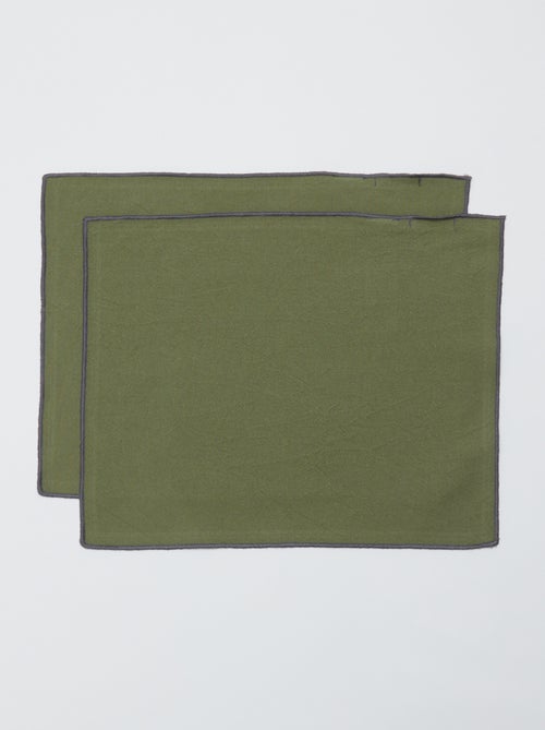 Set di 2 tovagliette/tovaglioli tinta unita 2 in 1 (32x40 cm) - Kiabi Home - Kiabi