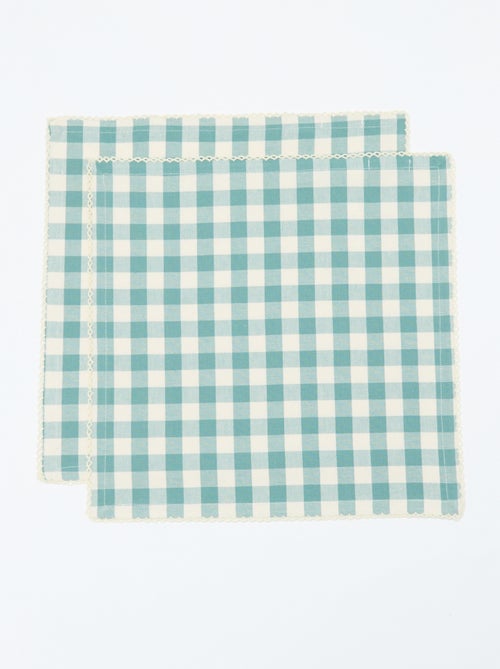 Set di 2 tovaglioli a quadri - Kiabi