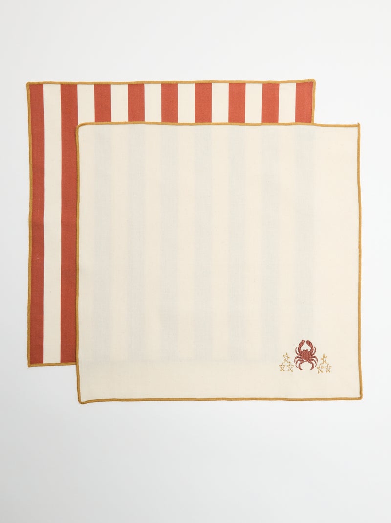 Set di 2 tovaglioli Beige - Kiabi