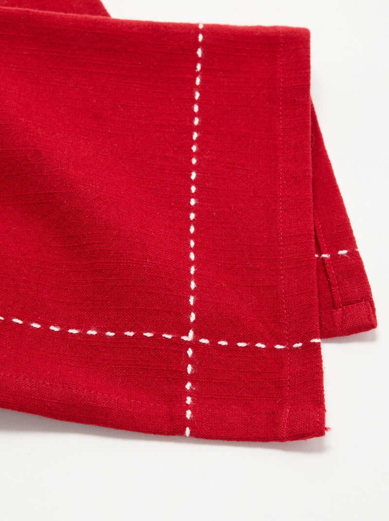 Set di 2 tovaglioli 'Natale' - KIABI Home Rosso - Kiabi