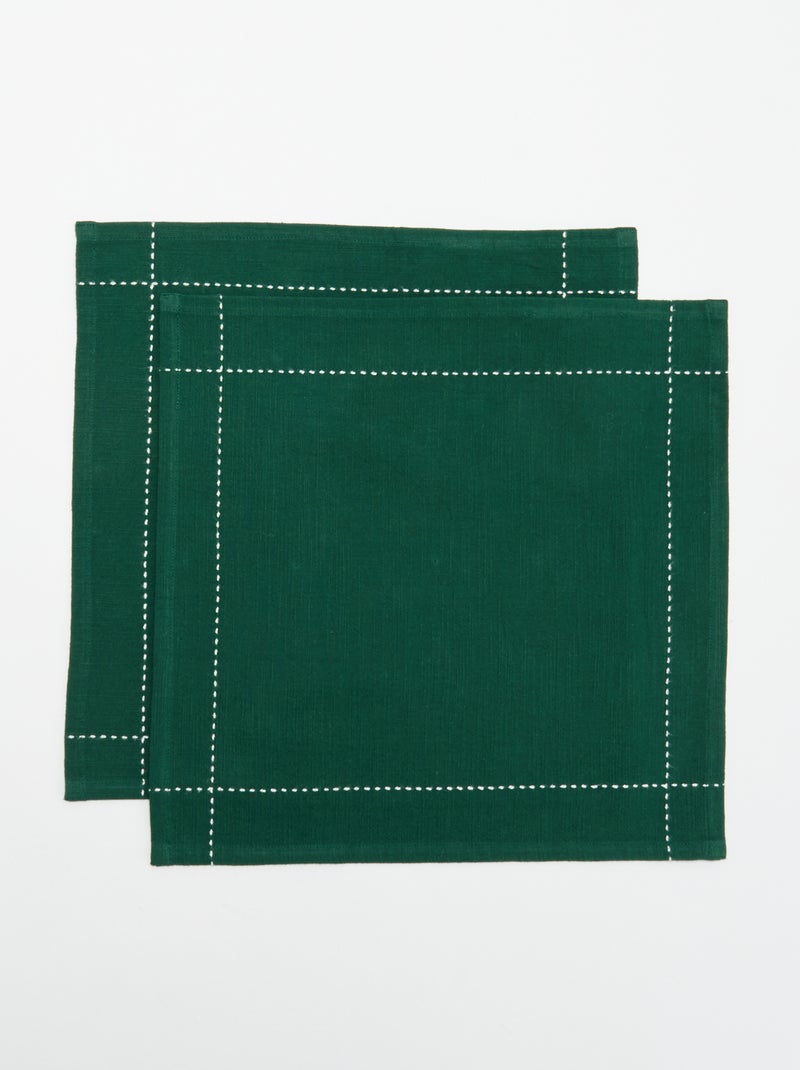 Set di 2 tovaglioli 'Natale' - KIABI Home Verde - Kiabi