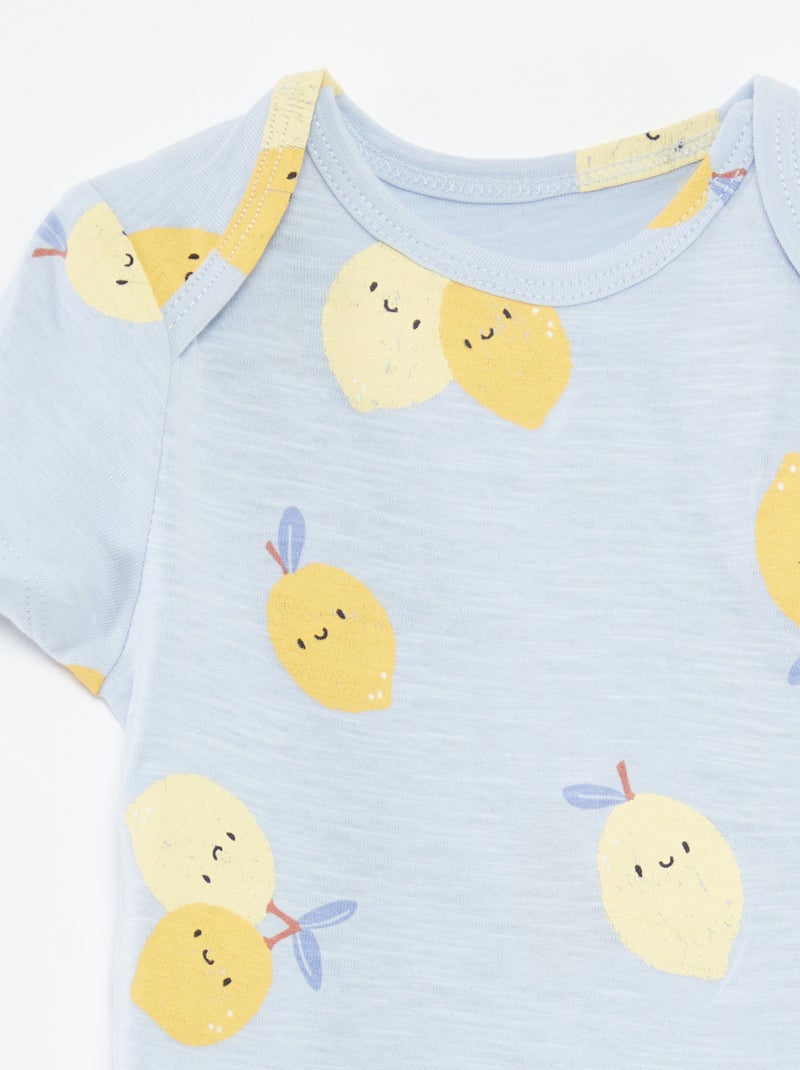 Set di 2 tutine a maniche corte BLU - Kiabi