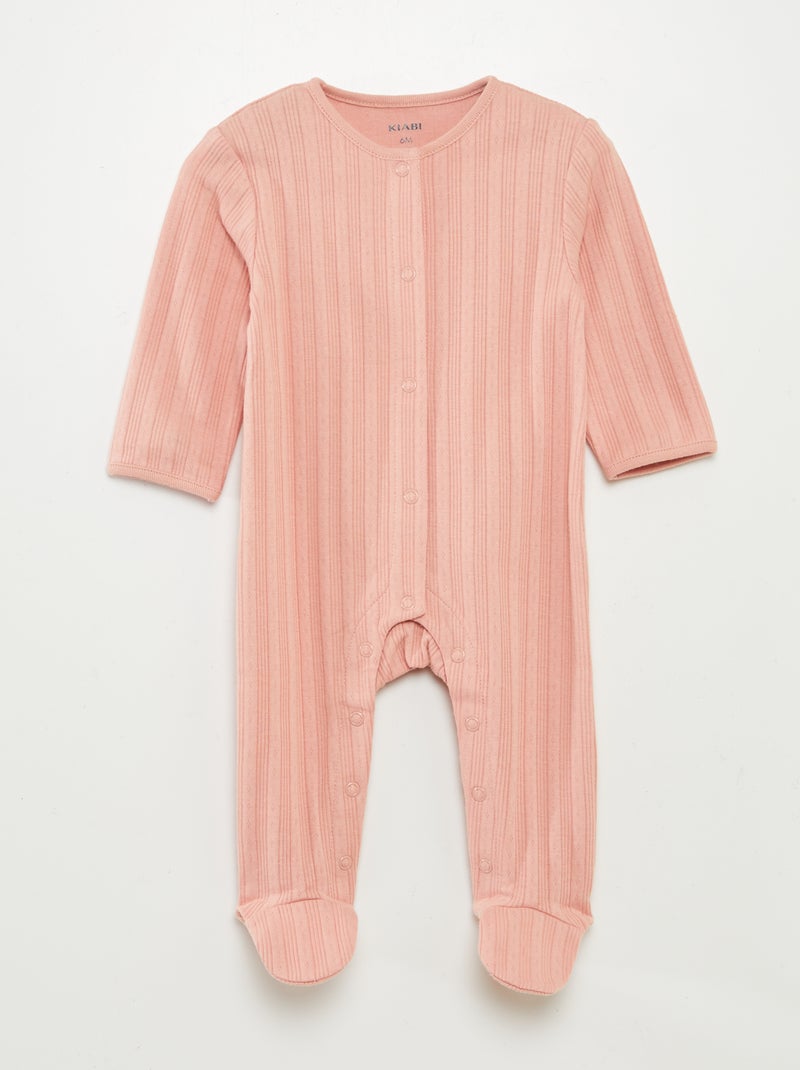 Set di 2 tutine con piedini ROSA - Kiabi