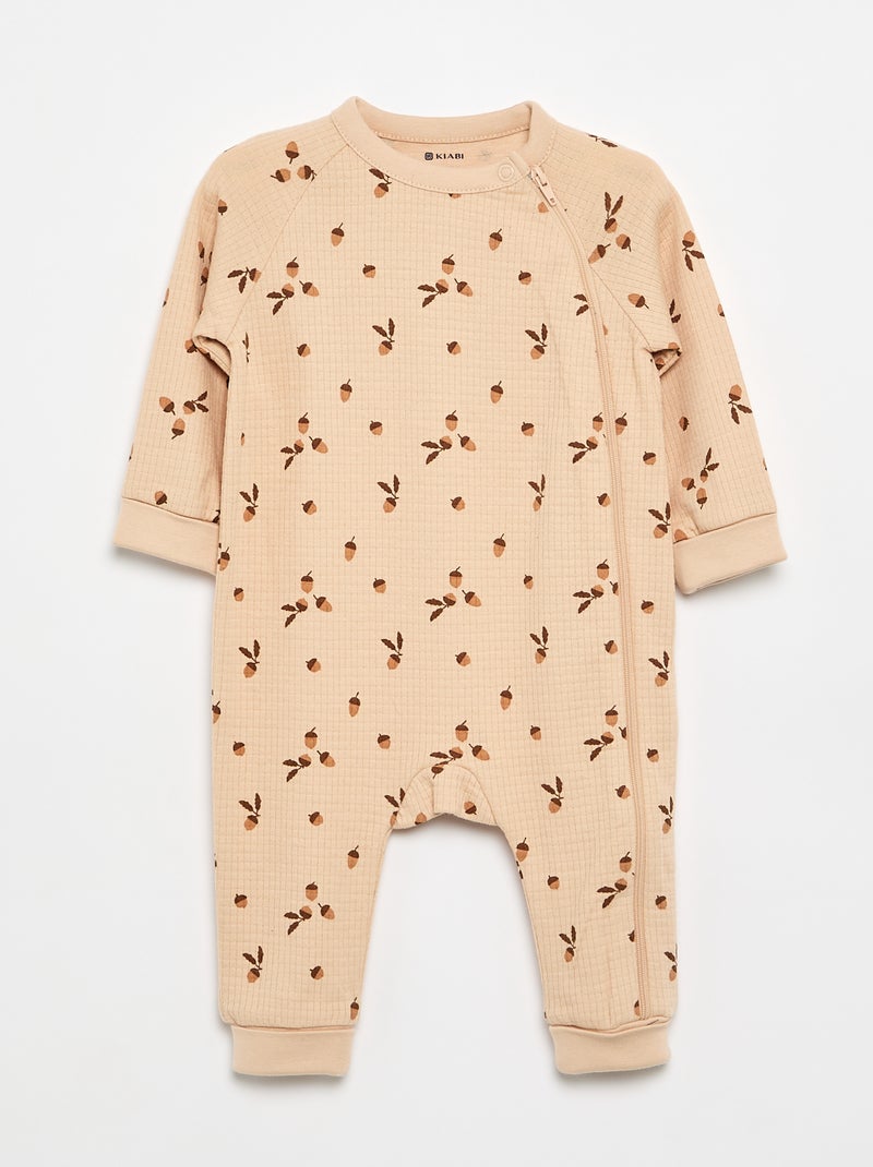 Set di 2 tutine in maglia a punto traforato spesso Beige - Kiabi