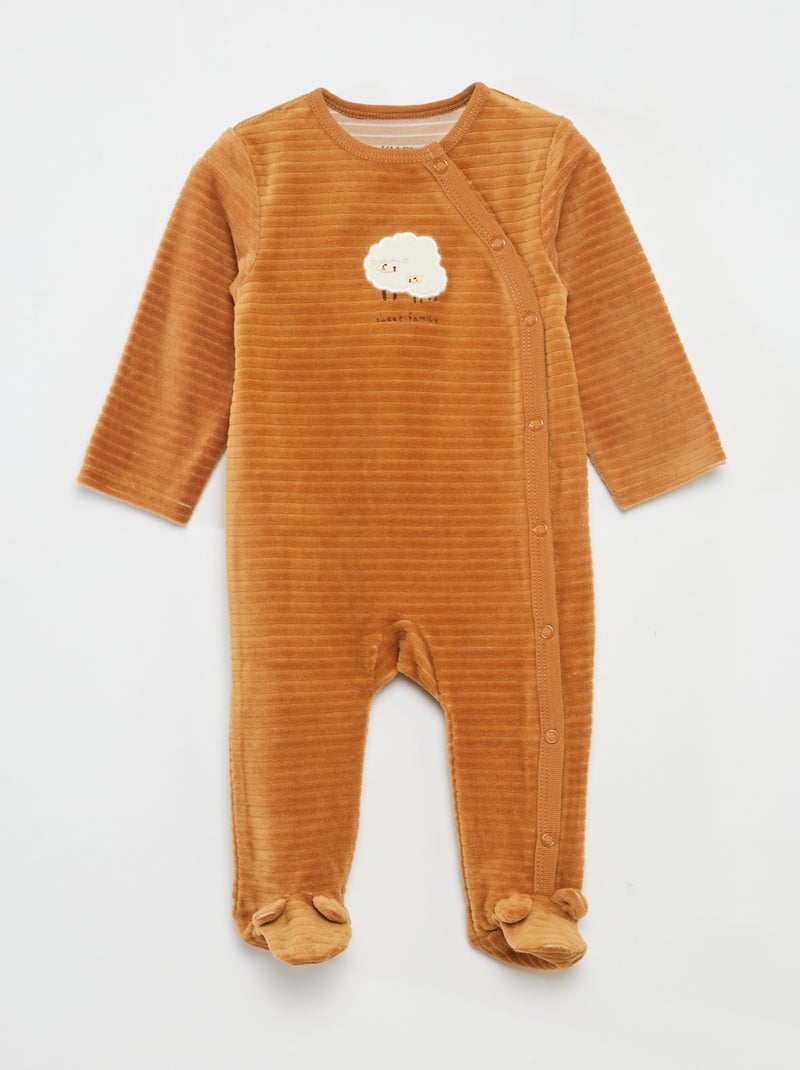 Set di 2 tutine in velluto Beige - Kiabi
