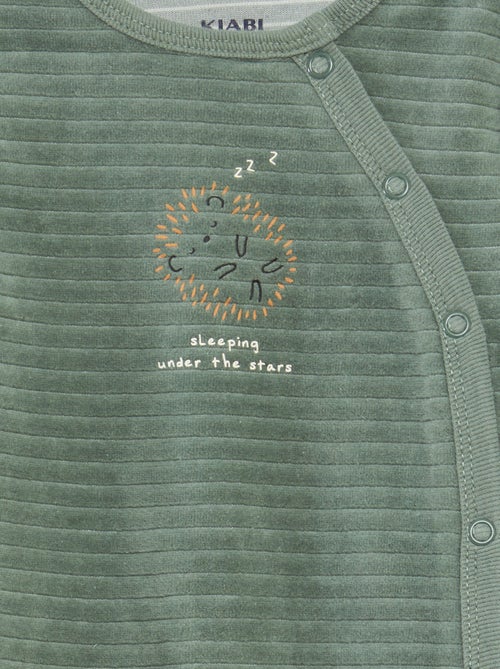 Set di 2 tutine in velluto - Kiabi