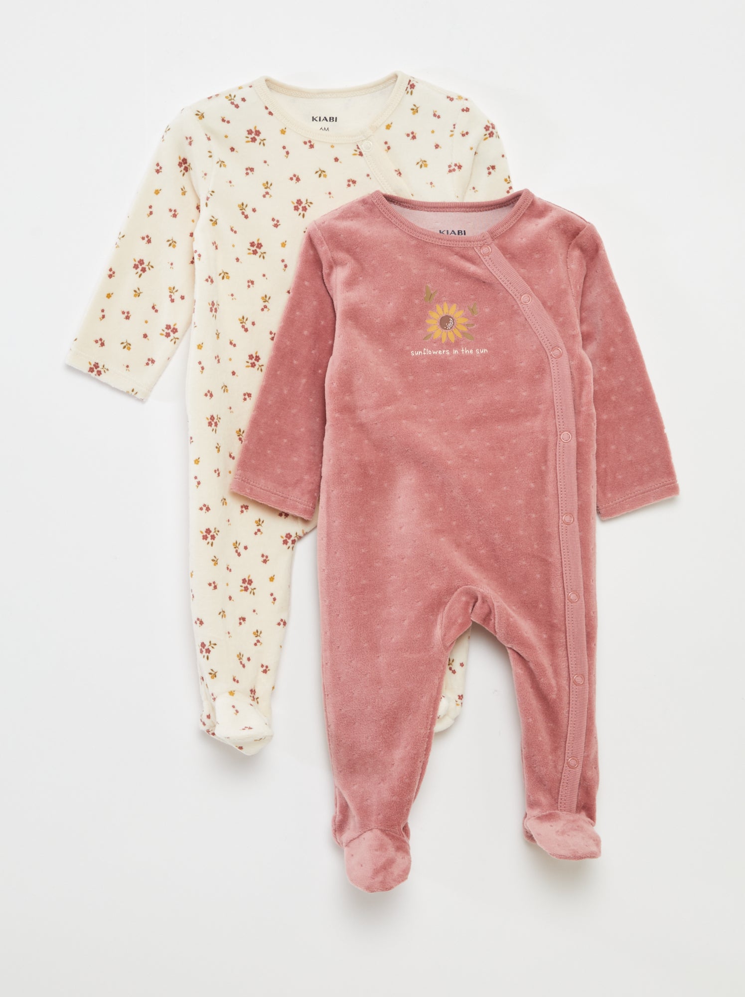 Set di 2 tutine in velluto