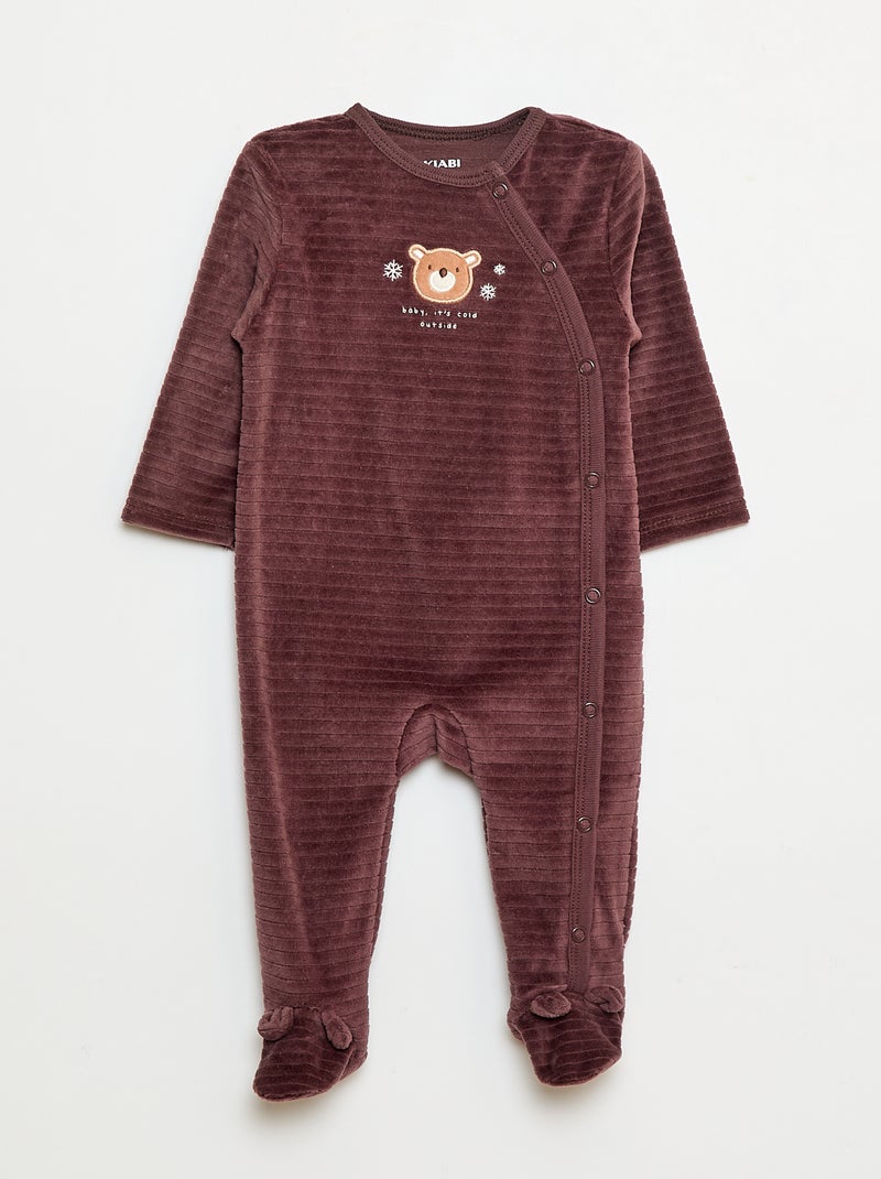 Set di 2 tutine in velluto Bianco - Kiabi