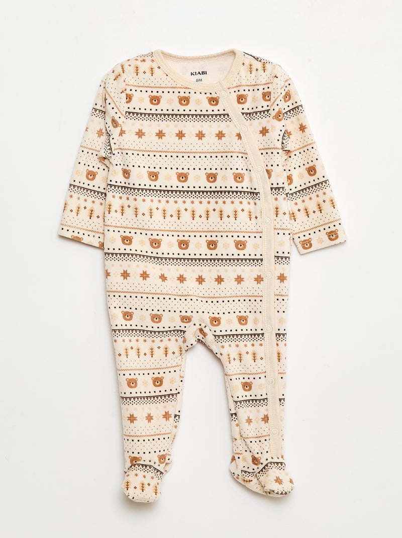 Set di 2 tutine in velluto Bianco - Kiabi