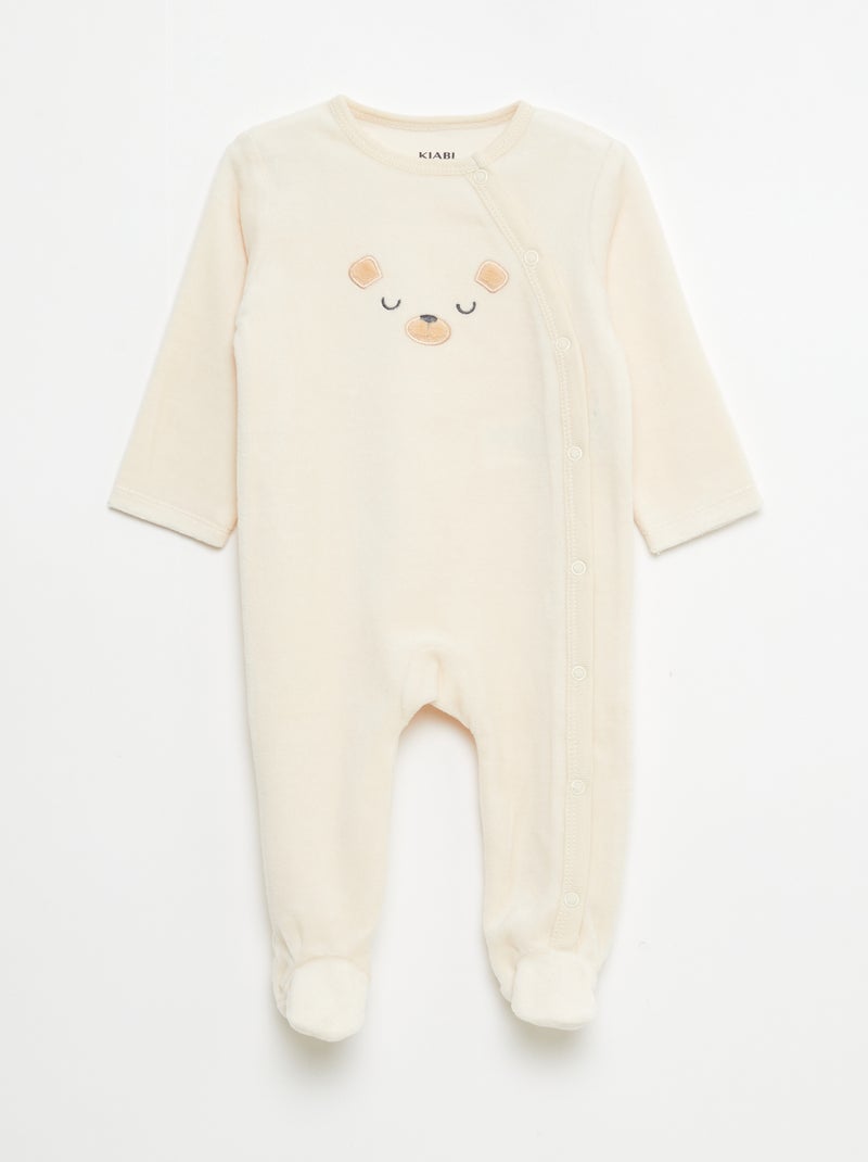 Set di tutine in velluto Verde Neonato Kiabi