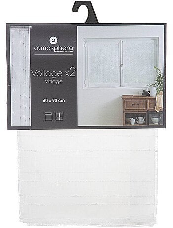 Set di 2 velette bianche anissa 60x90cm